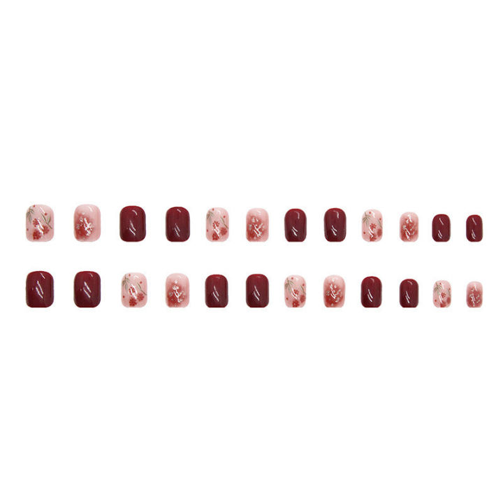 24Pcs%20Red%20Rose%20Gold%20Fake%20Nails%20with%20Glue%20DIY%20Art%20Design%20False%20Nails%20Wearable%20Nails%20Stylish%20Pattern%20Artificial%20Nails%20-%20Image%205