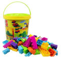 206 Pcs Building Blocks Puzzle Blocks for Kids Bucket to Store the item. 