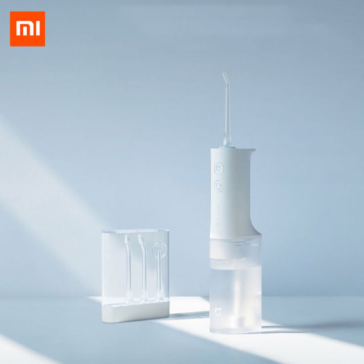 Original Xiaomi Mijia Oral Irrigator USB Rechargeable teeth flusher dental water flosser Portable Dental Water Jet Teeth Cleaner