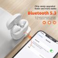 Wireless Earphones QERE E28 NEW TWS Bluetooth 5.3 HD Microphone HIFI Headphone 13mm Driver Low Latency gaming waterproof Earbud. 