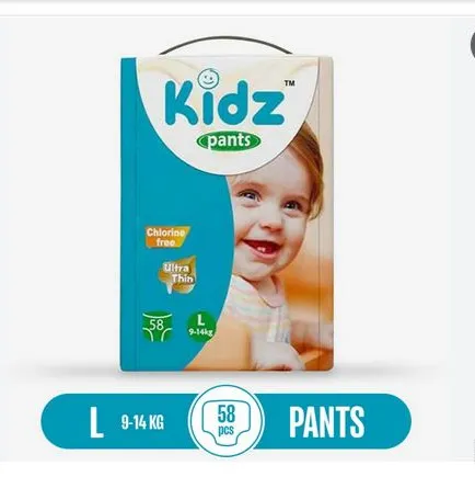 Kidz%20Baby%20Diaper%20Pant%20Large%209-14kg%2058%20Pcs,%20Made%20in%20Germany%20-%20Image%202