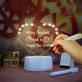 3D LED Love Shape Note Board USB Message Board with Pen Creative Valentine's Day Acrylic Lamp Night Lights Gifts Bedroom Desk Lamp. 