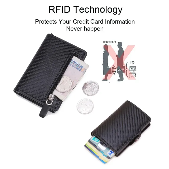 Carbon%20Fiber%20Rfid%20Blocking%20Protection%20Men%20id%20Credit%20Card%20Holder%20Wallet%20Leather%20Metal%20Business%20Bank%20CreditCard%20Cardholder%20Case%20-%20Image%206