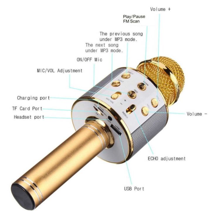 TUXUN%20Q7%20Portable%20Multi-function%20Wireless%20Microphone%20Karaoke%20KTV%20Player%20Handheld%20Condenser%20with%20Bluetooth%20Speaker%20-%20Microphone%20-%20Image%208