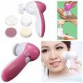 5 in 1 Face Massager - Pink and White. 