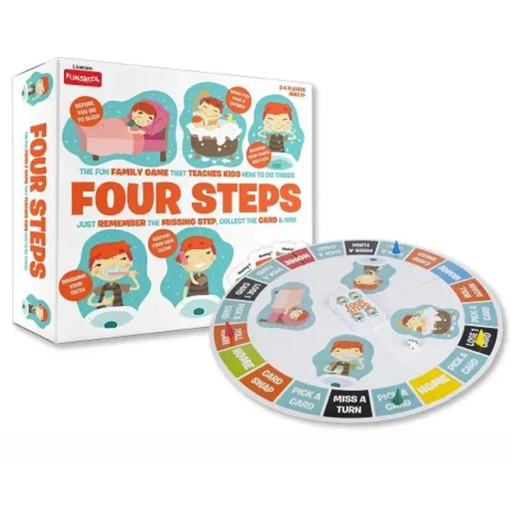 Funskool Four Steps - A Simple Board Game for Daily Routine | Daraz.com.bd