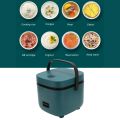 Mini Rice Cooker Small Travel Rice Cooker 1.2L Capacity with Handle for 1 to 3 People . 