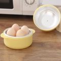 Kitchen Cooking Tool 4 Grids Egg Shape Microwave Egg Steamer White Egg Boiler Quick Microwave Boiled Egg Maker Breakfast. 