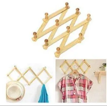 Wooden%20Wall%20Mounted%20Cloth%20Hook%20wooden%20Adjustable%20Hanger%20folding%20Hanger%20-%20Image%202