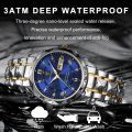 POEDAGAR Top Brand Luxury Man Wristwatch Waterproof Luminous Date Week Men Watches Stainless Steel Quartz Men's Watch Male reloj. 
