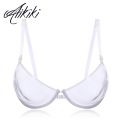 【VisioN Shop】Women 3/4 Cup Transparent Plastic Bra Gather Push Up Invisible Bras Underwear See Bralette Mujer.