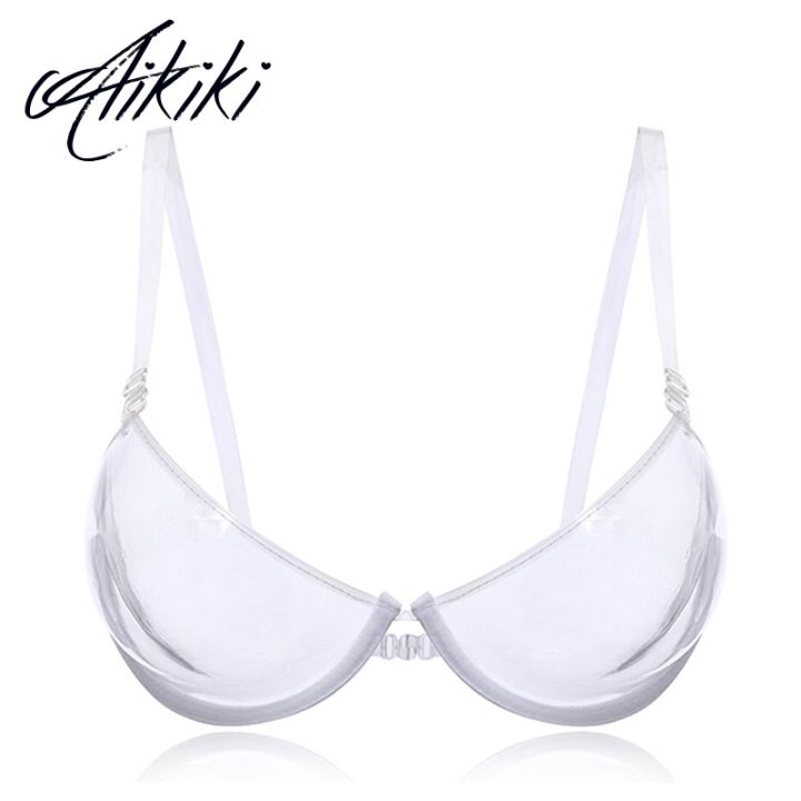 %E3%80%90VisioN%20Shop%E3%80%91Women%203/4%20Cup%20Transparent%20Plastic%20Bra%20Gather%20Push%20Up%20Invisible%20Bras%20Underwear%20See%20Bralette%20Mujer%20-%20Image%203