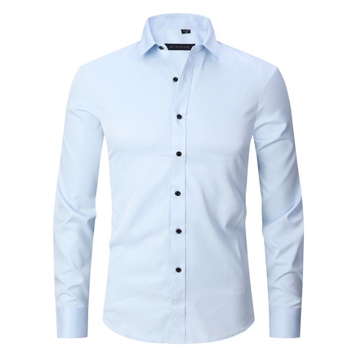 Men's%20Purple%20Bamboo%20Fiber%20Dress%20Shirts%20Brand%20Long%20Sleeve%20Shirt%20Solid%20Slim%20Fit%20Casual%20Formal%20Non%20Iron%20Work%20Shirt%20Camisa%20Masculina%20-%20Image%208