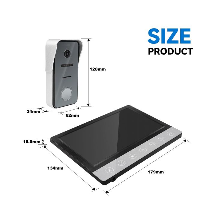 Wired%20Video%20Intercom%20System%207-inch%20Video%20Doorbell%20Phone%20System%20Video%20Intercom%20System%20Home%20Security%20Intercom%20-%20grey%20-%20Image%204