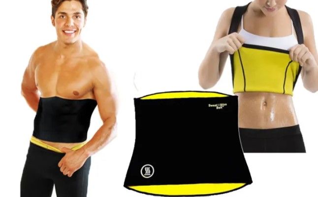 New Sweat Slim Belt Plus For Men And Women, - Slim Belt Indian