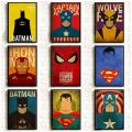 GC Marvel Minimal Super Heroes Vintage Posters For Home Decor kraft Paper high quality poster wall sticker color:F020-7-42*30. 