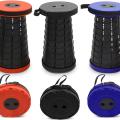 Folding Stool Telescopic Chair Adults Kids Retractable Chair Collapsible Stool for Indoor Outdoor Camping Fishing Hiking. 