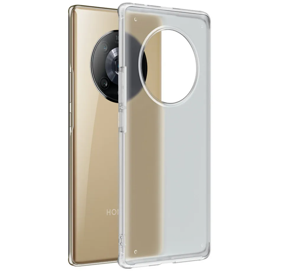 Custodia Honor Magic 4 Lite / X9: Cover Sottile In Vetro Temperato 9H E Bumper TPU Trasparente