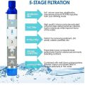 Outdoor Water Filtration Survival Water Filter Straw Water Filtration System Drinking Purifier For Emergency Hiking Camping.