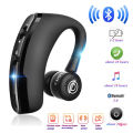V9 Business Earphones Bluetooth 5.0 Ear Hook TWS Wireless Headphones with Mic Hands-free Call Headset In-Ear HiFI Music headset.