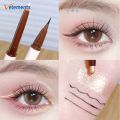 Double Head Liquid Brown Eyeliner Pen/ Waterproof Quick-drying Brighten Eyes Lying Silkworm Pencil/ Women Korean Cosmetics.