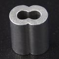 Durable 100pcs Aluminum Crimping Loop Sleeve for 3mm Diameter Wire Rope and Cable. 