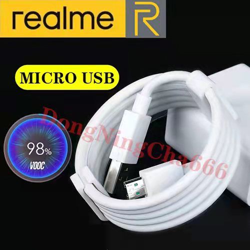 Realme Charger Original Fast Charger Micro Usb 5A Cable Android Vooc V8 Data Line c15 c12 c3 c11 5i