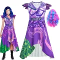 Audrey Evie Evil Mal Descendants Cosplay Costume Girls Birthday Party Halloween Costume And Wig For Kids Disguise Descendants 3. 