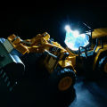 【Yurui】Simulation Vehicle Model Roller Bulldozer Snowplow Mixer Engineering Car Toys For Gift Souvenir. 
