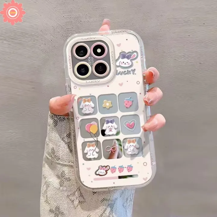 Art%20Graffiti%20Lucky%20Cartoon%20Animal%20Bear%20Cute%20Rabbit%20Cat%20Case%20Compatible%20for%20IPhone%2011%2015%2013%2014%2012%20Pro%20Max%20XR%207Plus%20XS%20Max%20X%2015%2014%207%208%20Plus%20Luxury%20Bracelet%20Make%20Up%20Mirror%20Case%20-%20Image%203
