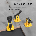 100Pc Tile Leveler Press Leveler Tile Laying Tool Set Kit Wall Tile Positioning Adjuster Tile Tool Kit Can Be Reused. 