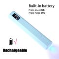 CNHIDS Portable Handheld Mini Nail Lamp For Gel Polish Quick Dry Flashlight Pen USB Nail Dryer Machine UV LED Nail Lamp. 
