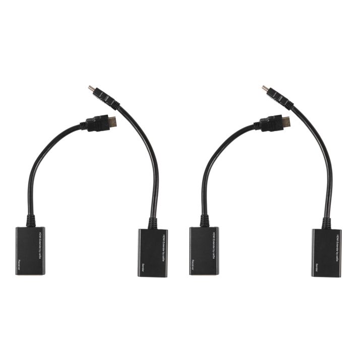 2X%20HDMI%20Over%20RJ45%20CAT5E%20CAT6%20UTP%20LAN%20Ethernet%20Extender%20Repeater%201080P%203D%20to%20100Ft%20-%20Image%202