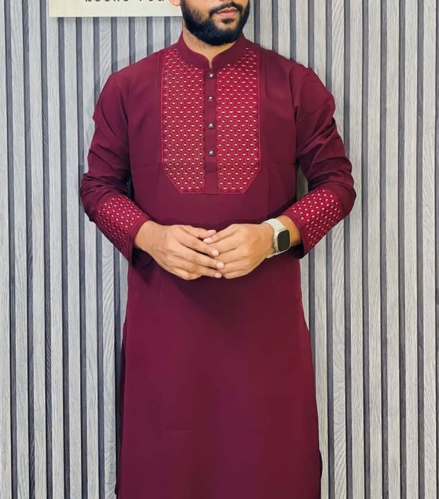 Men's%20Semi%20Long%20Embroidery%20Work%20New%20Panjabi%20For%20Men%20(Snap%20Button/%20%E0%A6%9F%E0%A6%BF%E0%A6%AA%20%E0%A6%AC%E0%A7%81%E0%A6%A4%E0%A6%BE%E0%A6%AE)%20-%20Image%205