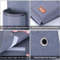 Migeet Bedside Caddy Bedside Organizer Bag Holder with 5 Pockets Felt Hanging Storage Organizer for Bed Rails Dorm Sofa.