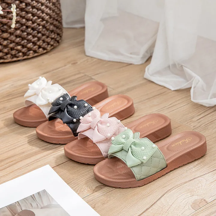 Summer%20fashion%20bow%20sandals%20wear%20versatile%20college%20princess%20style%20women's%20shoes%20beach%20flat%20slippers%20women%20-%20Image%204