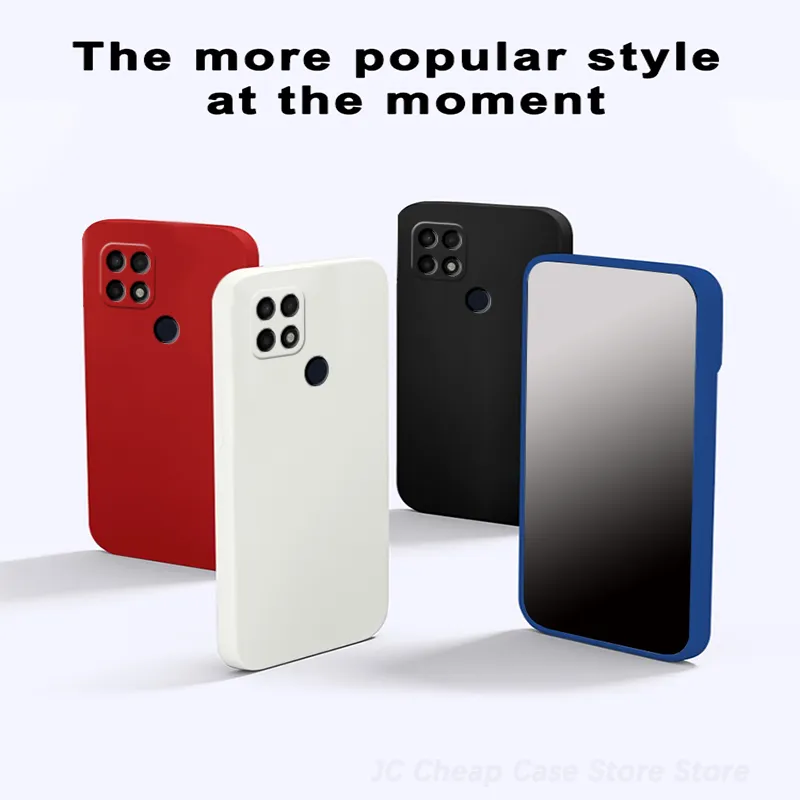 For Oppo A 15s Liquid Silicone Phone Cases Protective Cases Cover