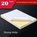 Glossy Self Adhesive Sticker Paper A4 (20 Pcs) ২০ পিস - sticker. 