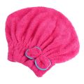 Women Bowknot Wrap Sleeping Hat Household Dry Hair Towel Quick Absorbent Water Spa Bonnets Microfibre Quick Hair Drying Bath Towel Coral Fleece Absorbent Shower Cap. 