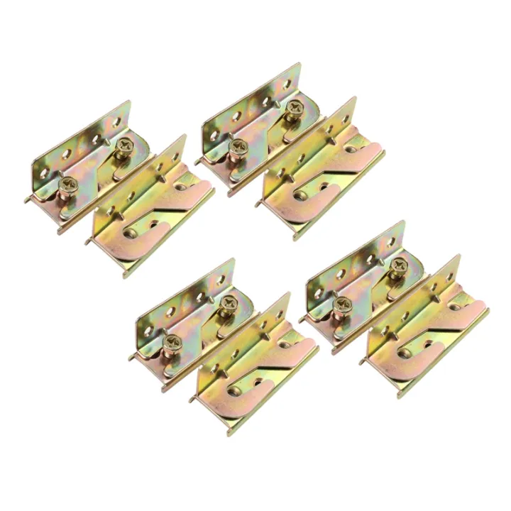 NXFDSIOZ%20Bed%20Rail%20Bracket%20-%20Bed%20Rail%20Fittings%20-%20Heavy%20Duty%20Non-Mortise%20-%20Set%20of%208%20(Screws%20Included)%20-%20Image%205