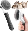 Pet Fur Remover Grooming Brush For Cats & Dogs- Premium Quality Self Cleaning Brush. 