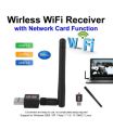 300M USB Wireless Card WIFI Receiver with Antenna.
