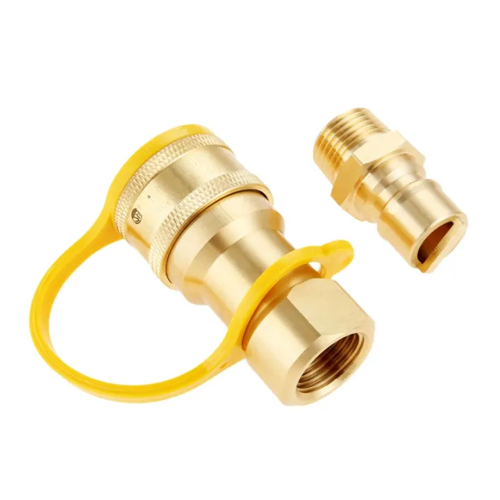 1/2%20Inch%20Solid%20Brass%20Gas%20Propane%20Quick%20Connect%20Disconnect%20Fitting%20Connector%20Adapter%20-%20Image%202