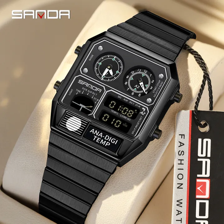 Sanda%20Retro%20Trendy%20Punk%20Dual%20Display%20Luminous%20Waterproof%20Electronic%20Quartz%20Men's%20Watch%20SD3192-3%20-%20Image%206