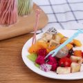 Cute Plastic Fruit Pick Kids Bento Lunch Snack Cake Dessert Food Toothpick Creek 32 Pcs.