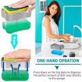 Liquid Soap Dispenser Soap Pump Sponge Caddy Holder Creative Hand Press Kitchen Dish Soap Dispenser with Washing Sponge. 