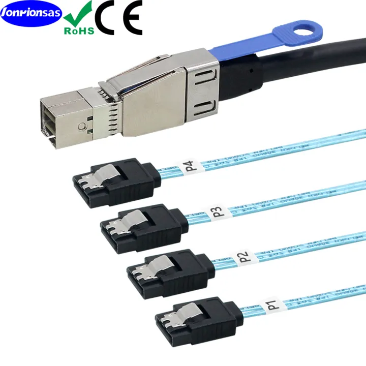 LONRIONSAS#External%20Mini%20SAS%20HD%20SFF-8644%20to%204%20Port%20SATA%207P%20female%20Hard%20Disk%20Data%20Server%20Raid%20cable%20-%20Image%205
