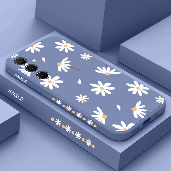 A55%20Elegant%20Daisy%20Silicone%20Phone%20Case%20For%20Samsung%20A55%20A54%20A35%20A34%20A24%20A15%20A14%20A05S%20A04S%20M14%20Thin%20shatterproof%20Back%20Cover%20-%20Image%203