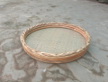Rattan Small TEA Tray Round Shape Full 10'' Inc - Cane Handmade Serving Try / Uniq Food Basket..