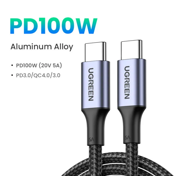 UGREEN%20100W%20USB%20Cable%20Type%20C%20to%20Type%20C%20for%20Samsung,Huawei,Google,%20PD100W%20USB%20Type%20C%20Fast%20Charging%20Cable%20Cord%20QC4.0%20USB%20C%20-%20Image%204